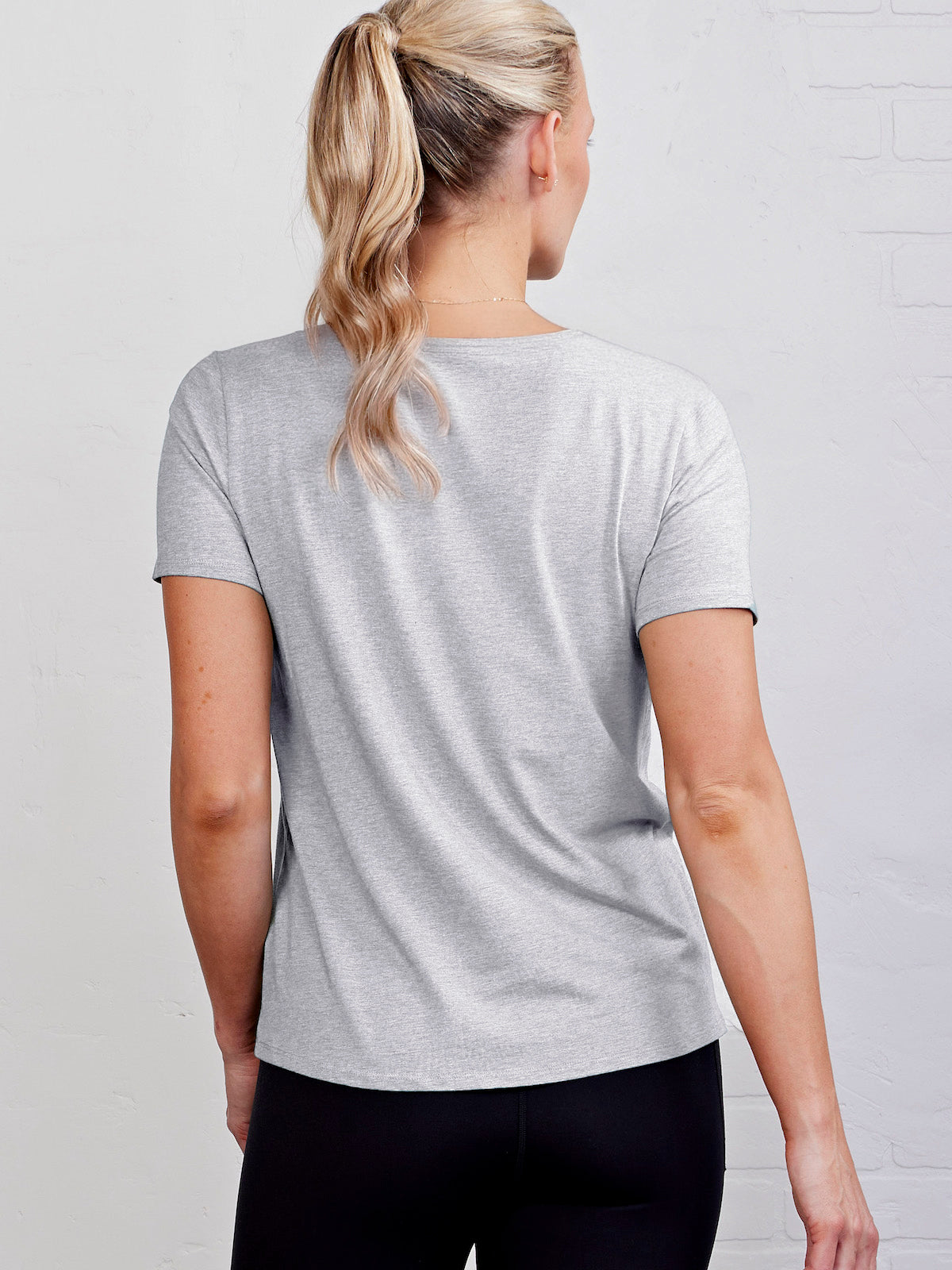 tasc Performance All Day Short Sleeve T-Shirt - Light Heather Gray