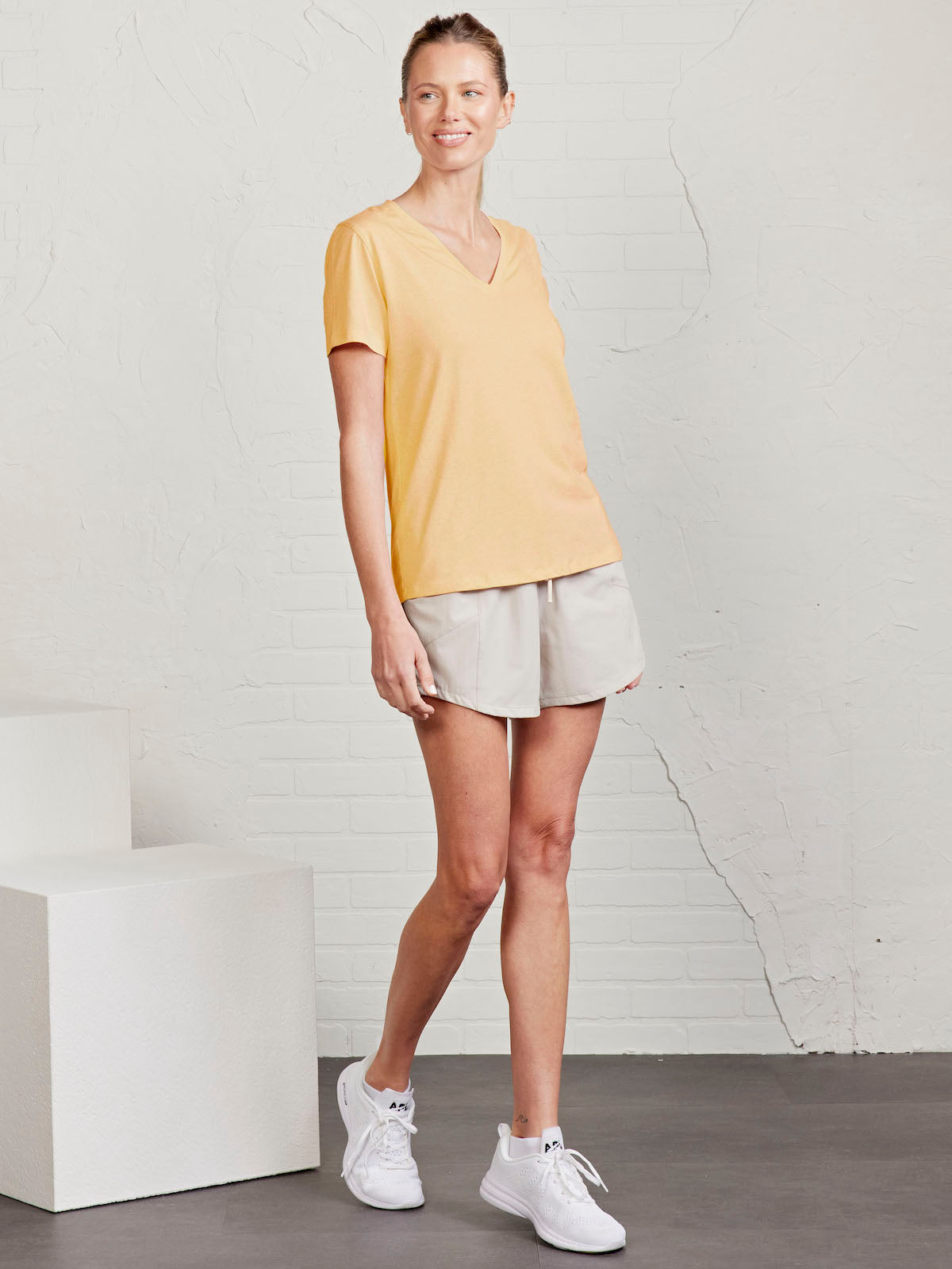 tasc Performance All Day V-Neck T-Shirt - Sun Heather