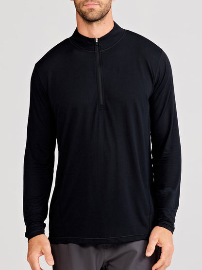 tasc Performance MicroAir Performance Mesh 1/4 Zip - Black