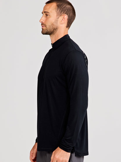 tasc Performance MicroAir Performance Mesh 1/4 Zip - Black