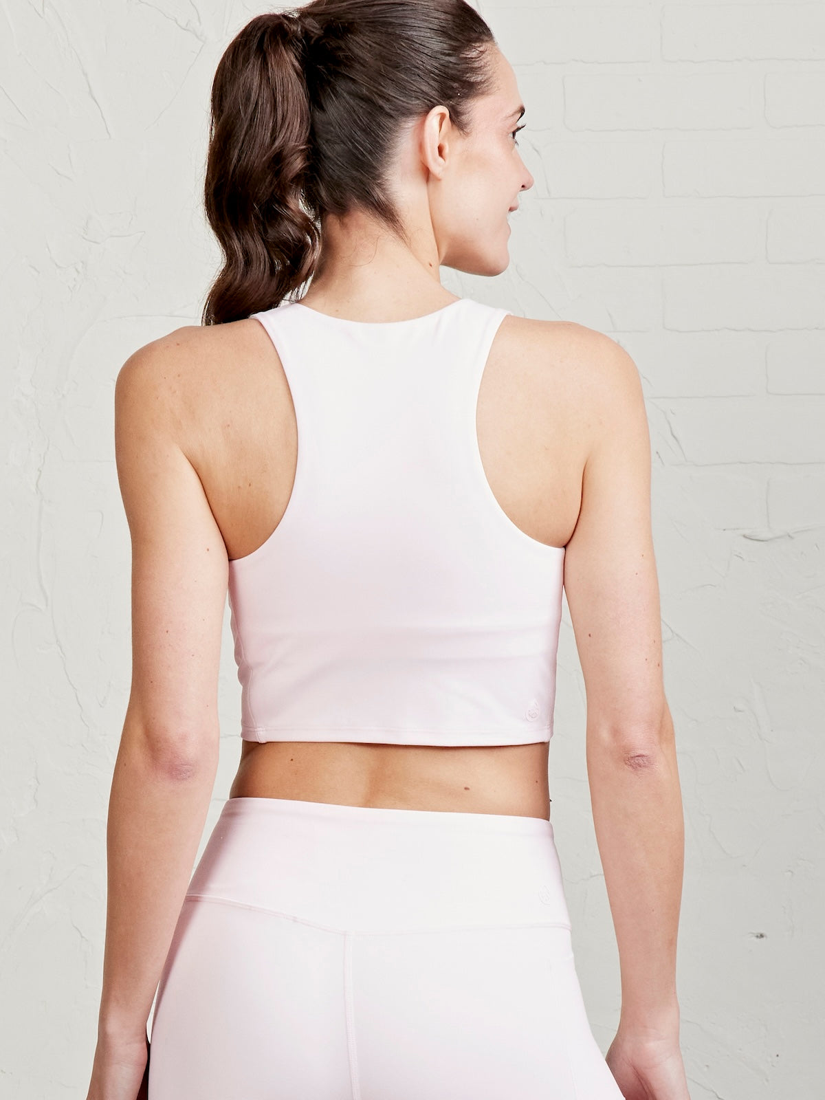 tasc Performance Sculptive Crop Tank with Built-in Bra