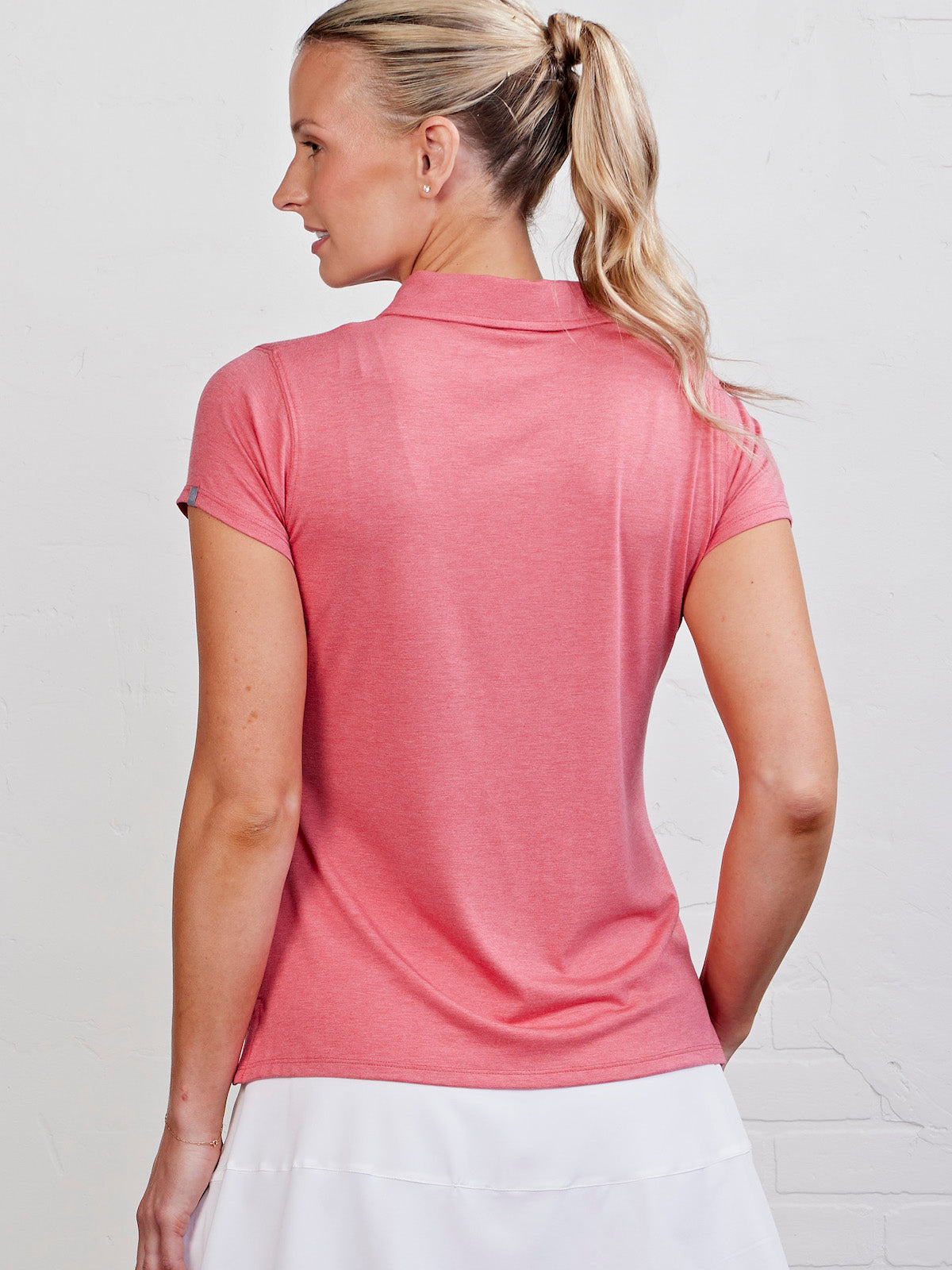 tasc Performance Air Polo - Racing Red Heather