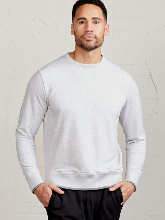 tasc Performance Stadium French Terry Sweatshirt - Marble Heather
