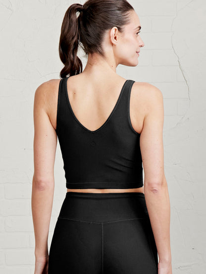 tasc Performance Sculptive Rib Crop Tank