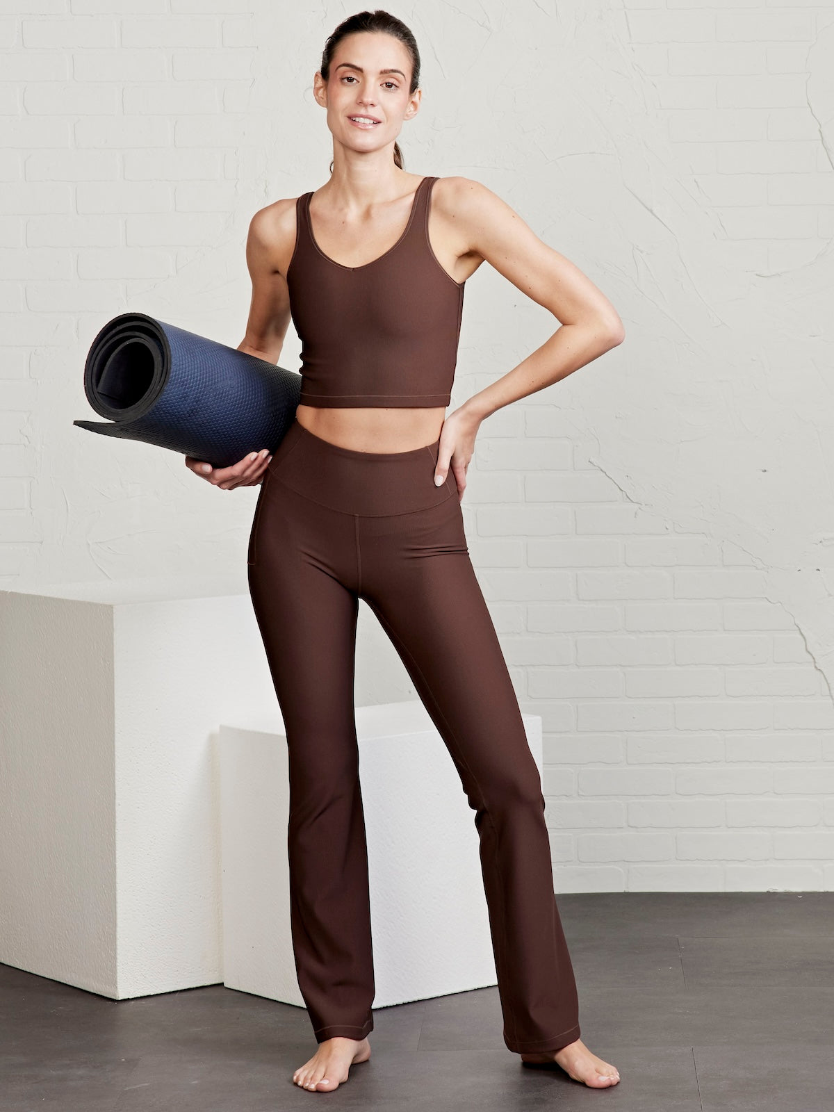 tasc Performance Sculptive Rib Crop Tank