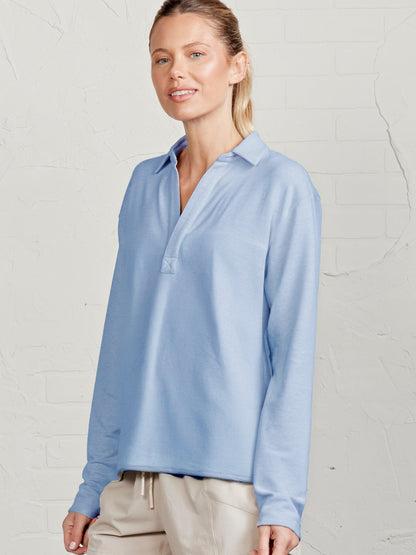 tasc Performance French Terry Polo Sweatshirt