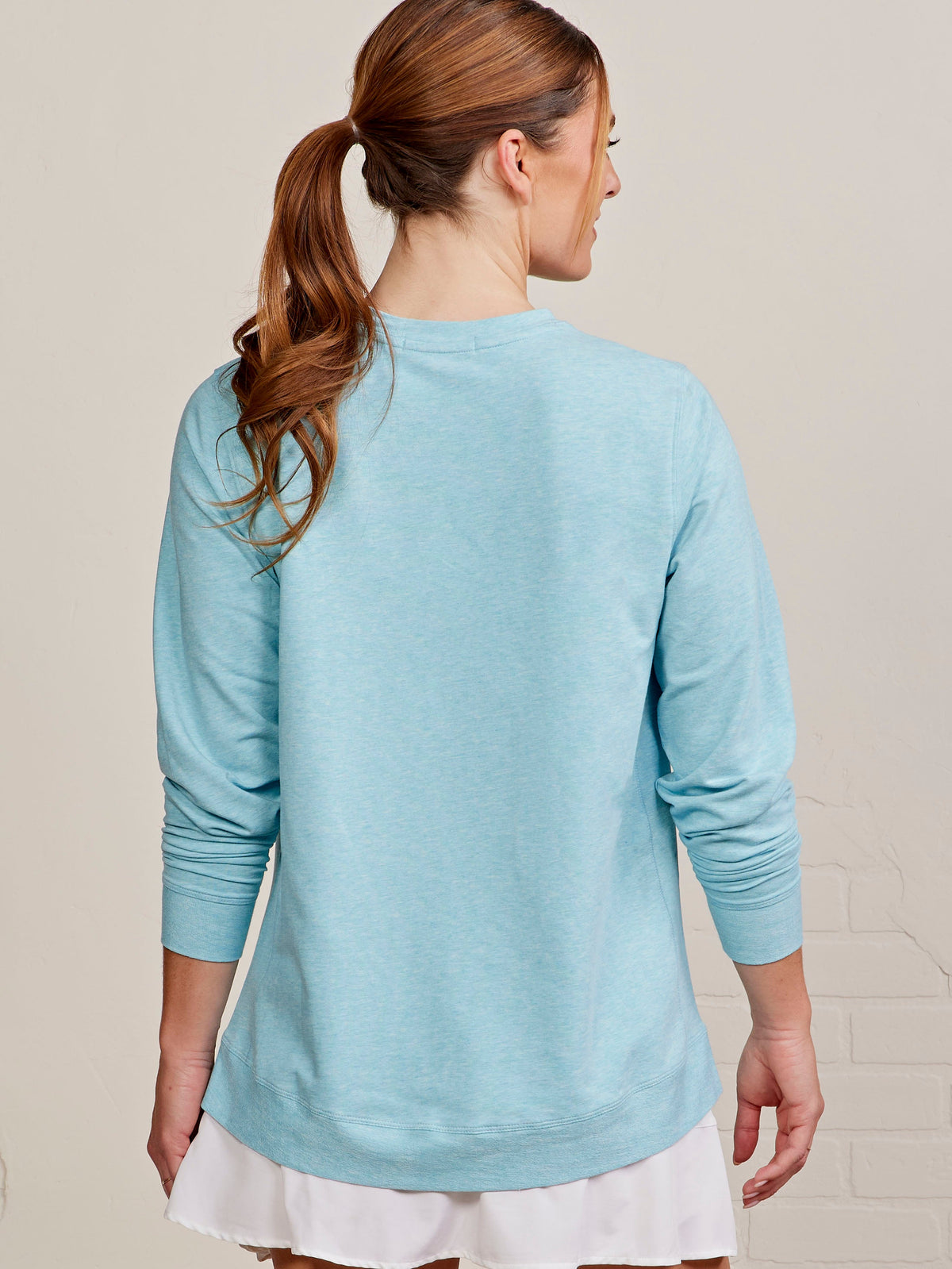 tasc Performance Riverwalk French Terry Sweatshirt - Waterfall Heather