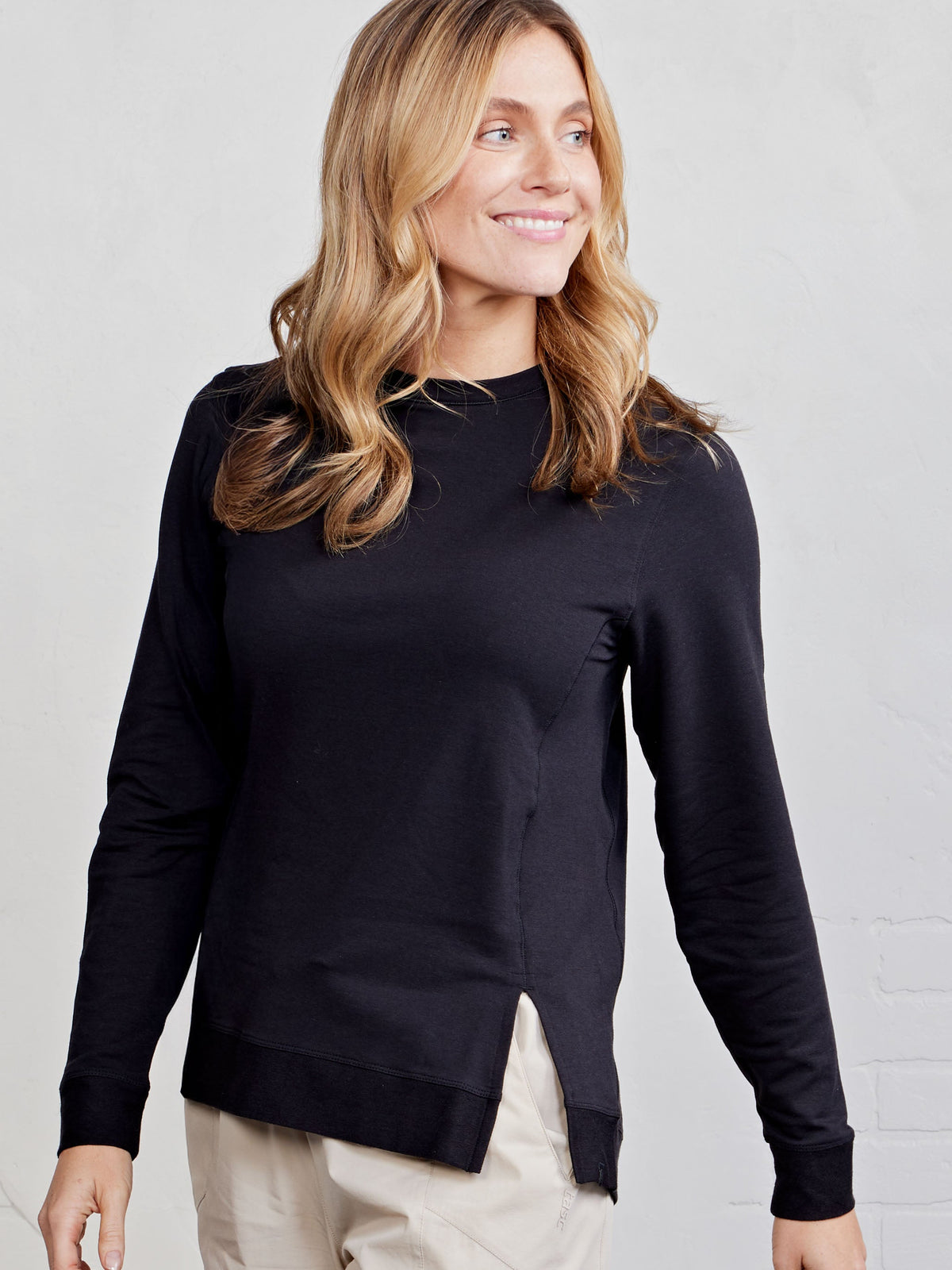 tasc Performance Riverwalk French Terry Sweatshirt - Black