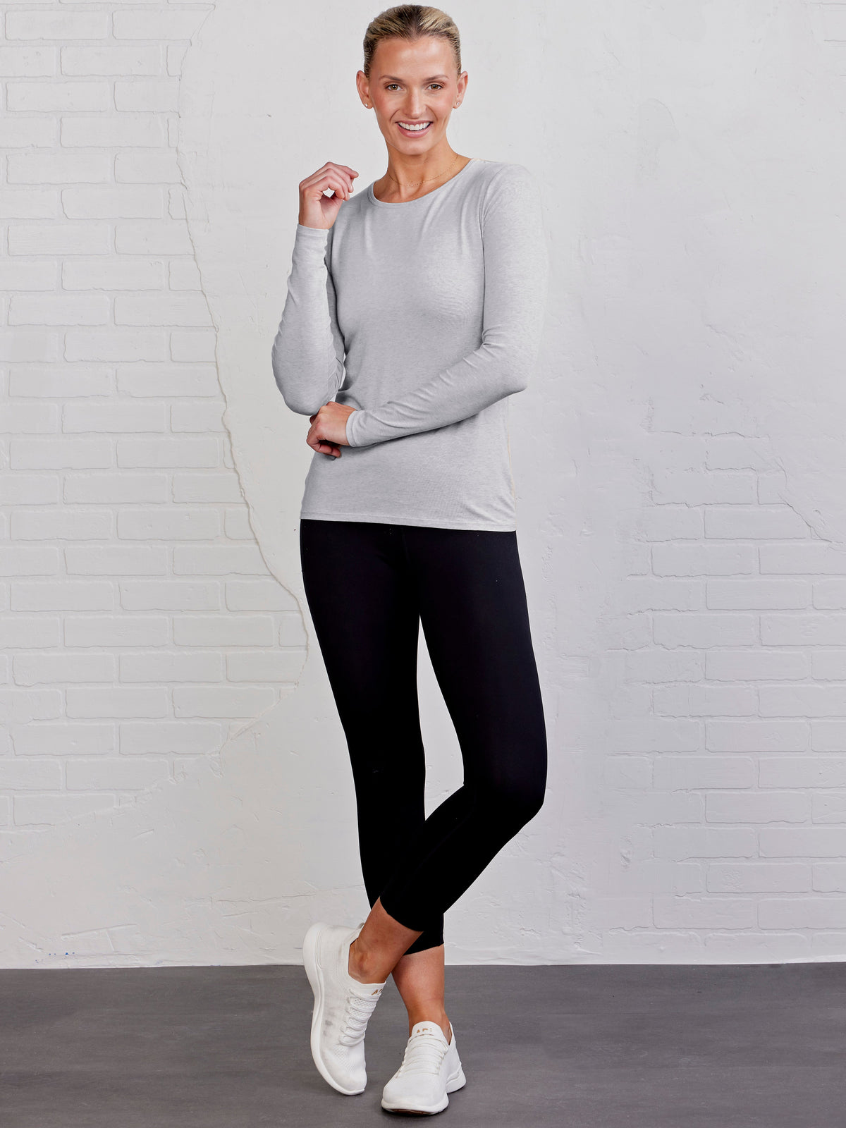 tasc Performance NOLA Long Sleeve T-Shirt - Perfect Gray Heather