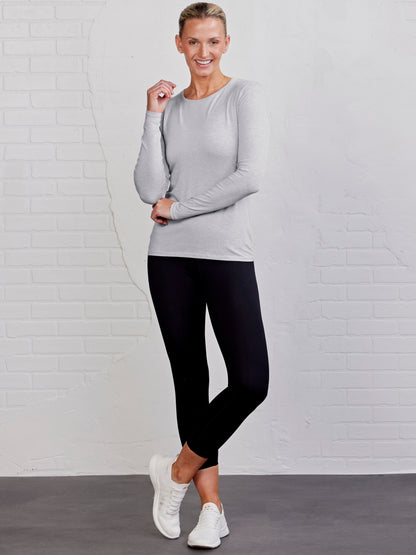 tasc Performance NOLA Long Sleeve T-Shirt - Perfect Gray Heather