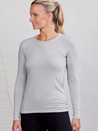 tasc Performance NOLA Long Sleeve T-Shirt - Perfect Gray Heather