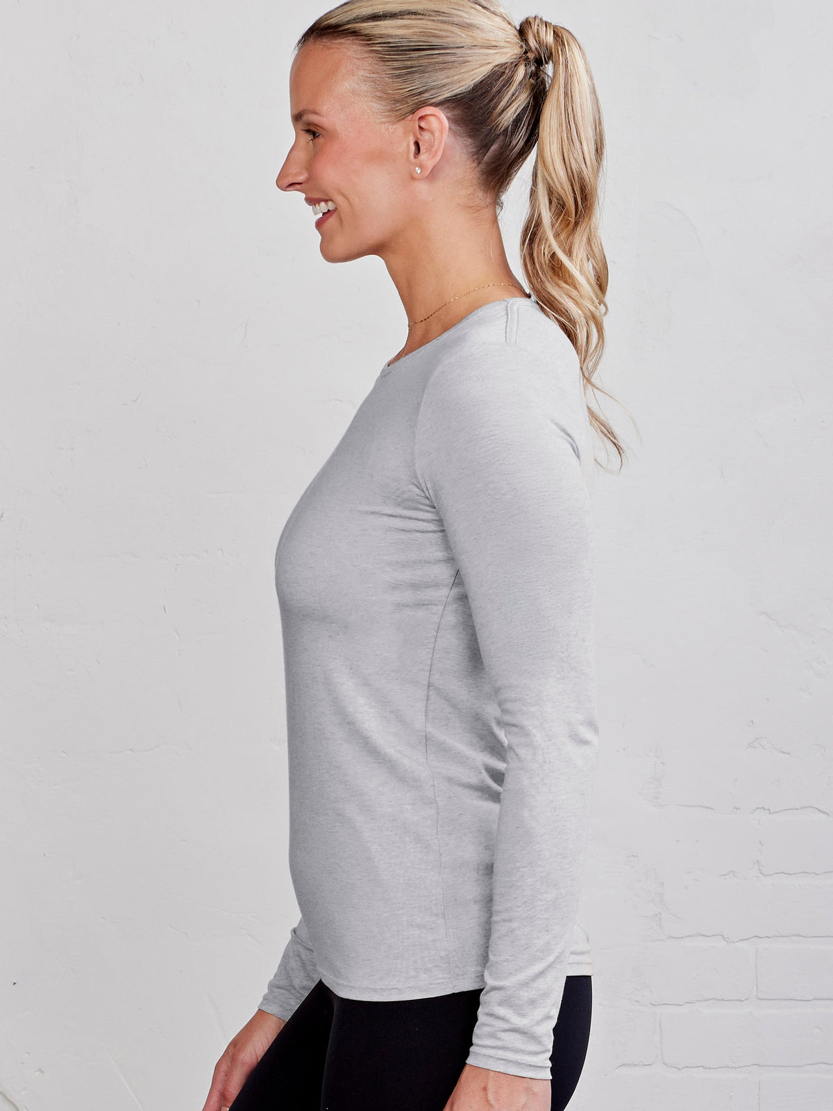 tasc Performance NOLA Long Sleeve T-Shirt - Perfect Gray Heather