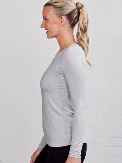 tasc Performance NOLA Long Sleeve T-Shirt - Perfect Gray Heather