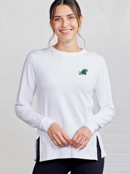tasc Performance Riverwalk French Terry Sweatshirt - White