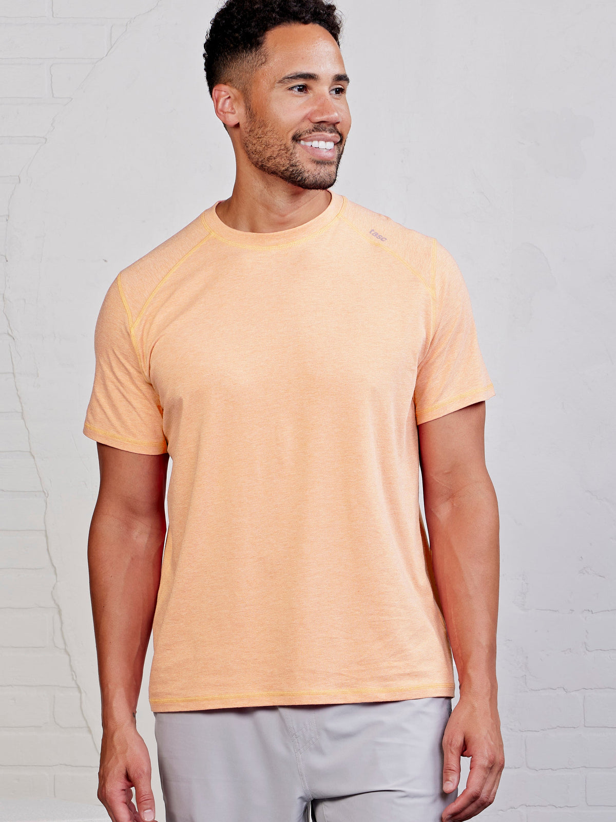 tasc Performance Carrollton T-Shirt Jaspe - Papaya Jaspe