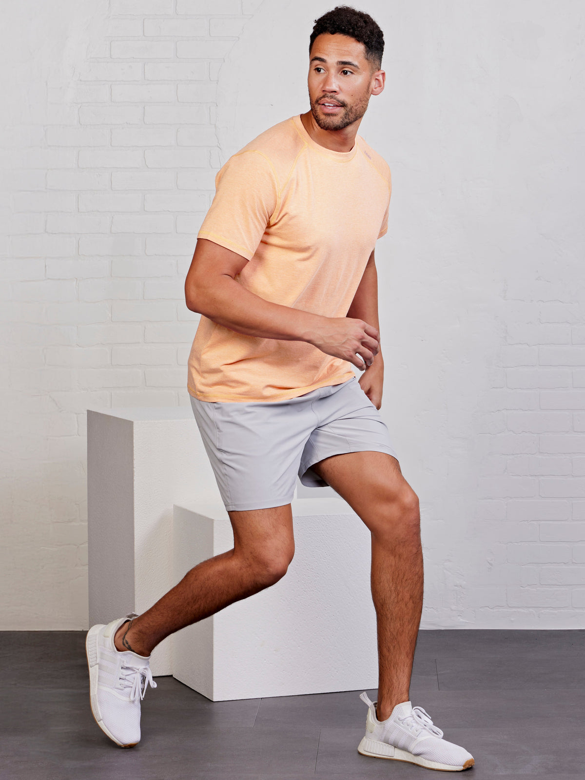 tasc Performance Carrollton T-Shirt Jaspe - Papaya Jaspe
