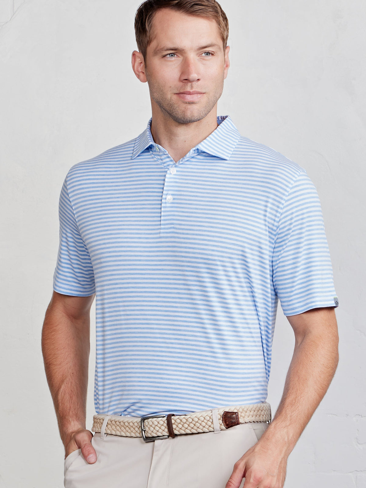 tasc Performance Cloud Polo - Air Stripe