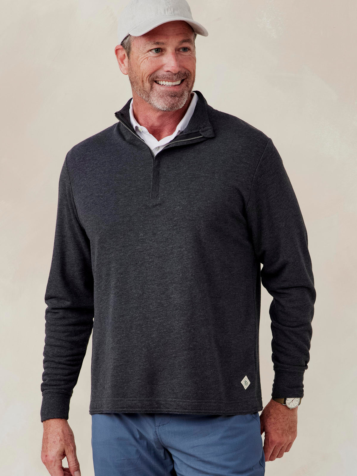 tasc Performance Stadium French Terry Quarter Zip
