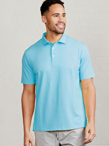 tasc Performance Sea Island Pique Polo - Waves