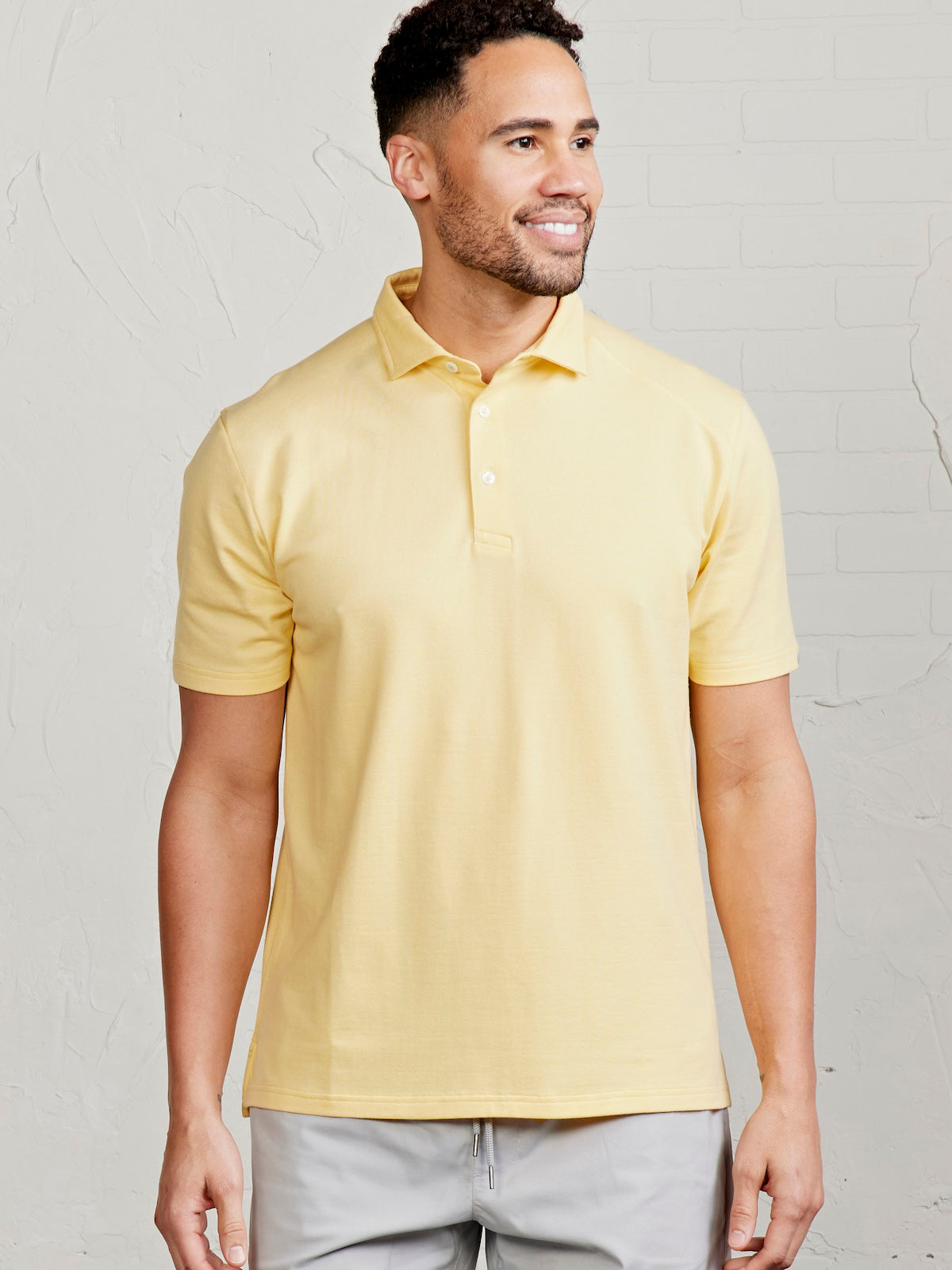 tasc Performance Sea Island Pique Polo - Sun
