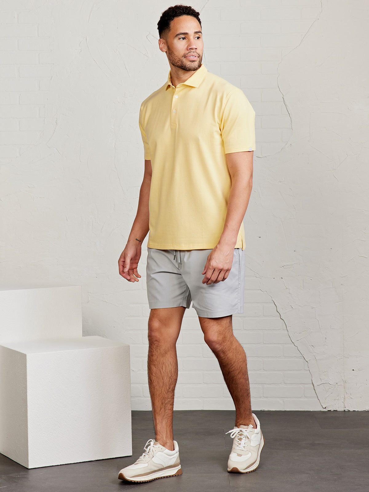 tasc Performance Sea Island Pique Polo - Sun