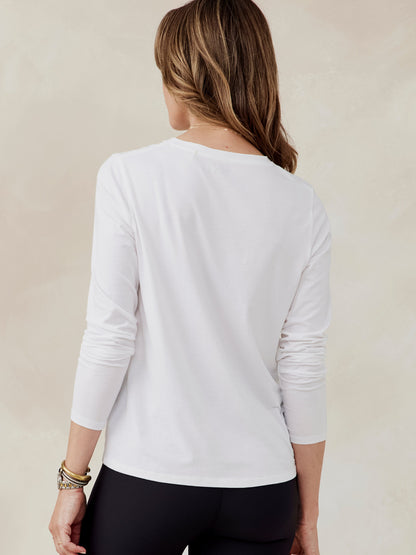 tasc Performance All Day Long Sleeve T-Shirt - White