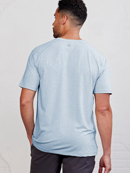 tasc Performance Carrollton V-Neck T-Shirt - Cloud Heather