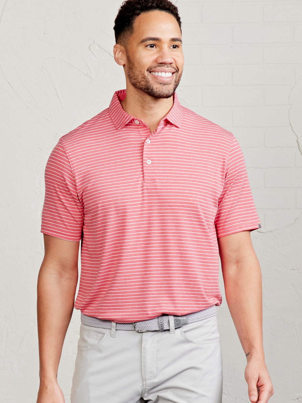 tasc Performance Cloud Polo - Brookline Stripe