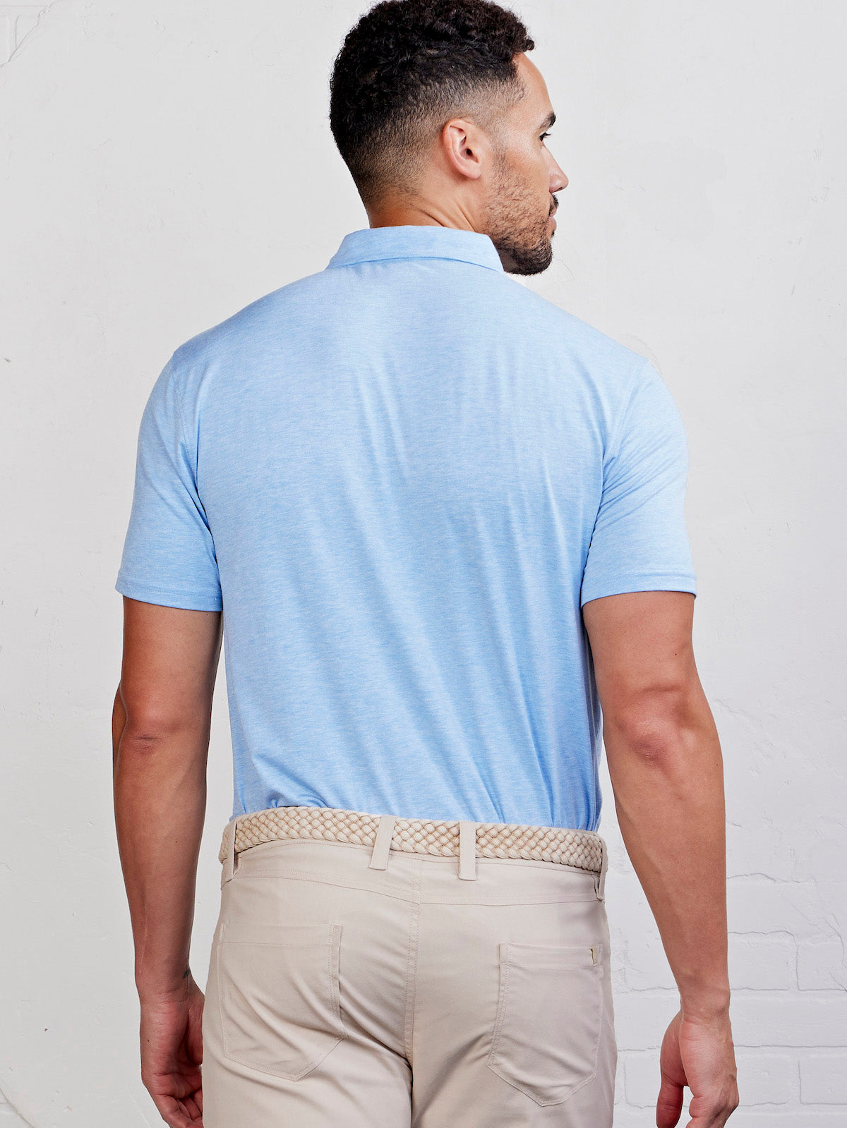 tasc Performance Cloud Polo - Polar Heather