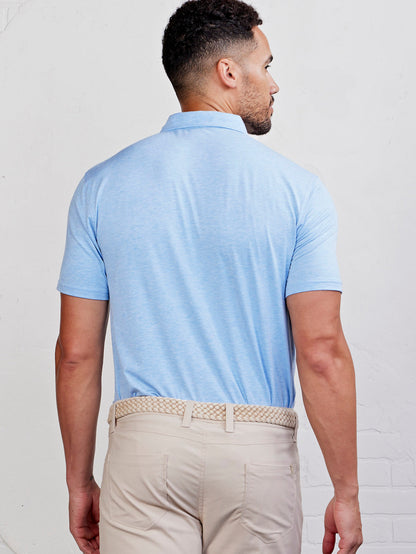 tasc Performance Cloud Polo - Polar Heather