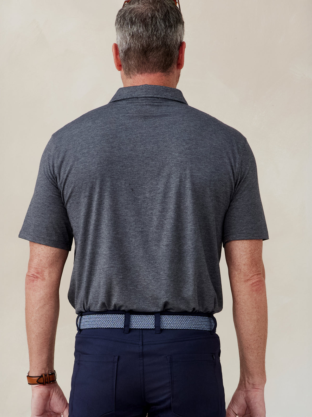 tasc Performance Cloud Polo - Black Heather