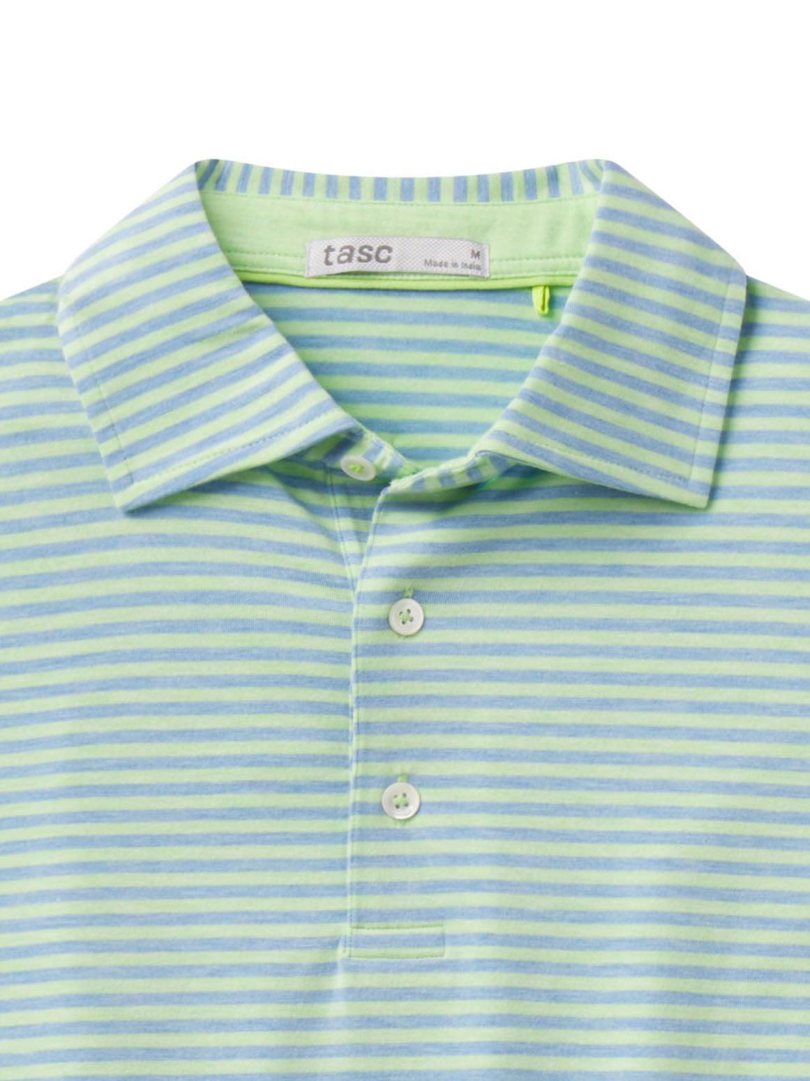 tasc Performance Cloud Polo - Kiwi Heather/Polar Heather