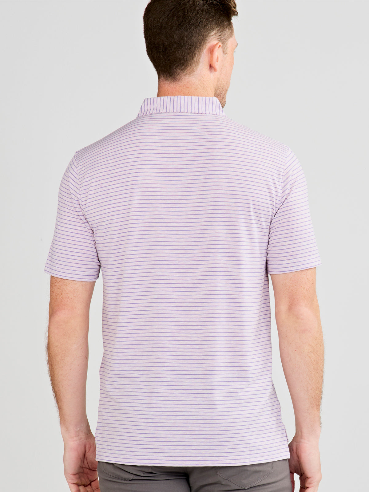 tasc Performance Cloud Polo - Brookline Stripe - LSU
