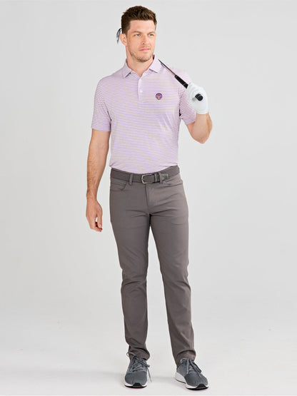 tasc Performance Cloud Polo - Brookline Stripe - LSU