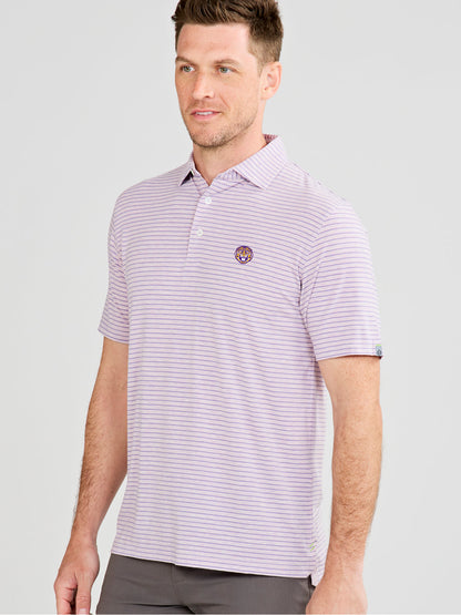 tasc Performance Cloud Polo - Brookline Stripe - LSU