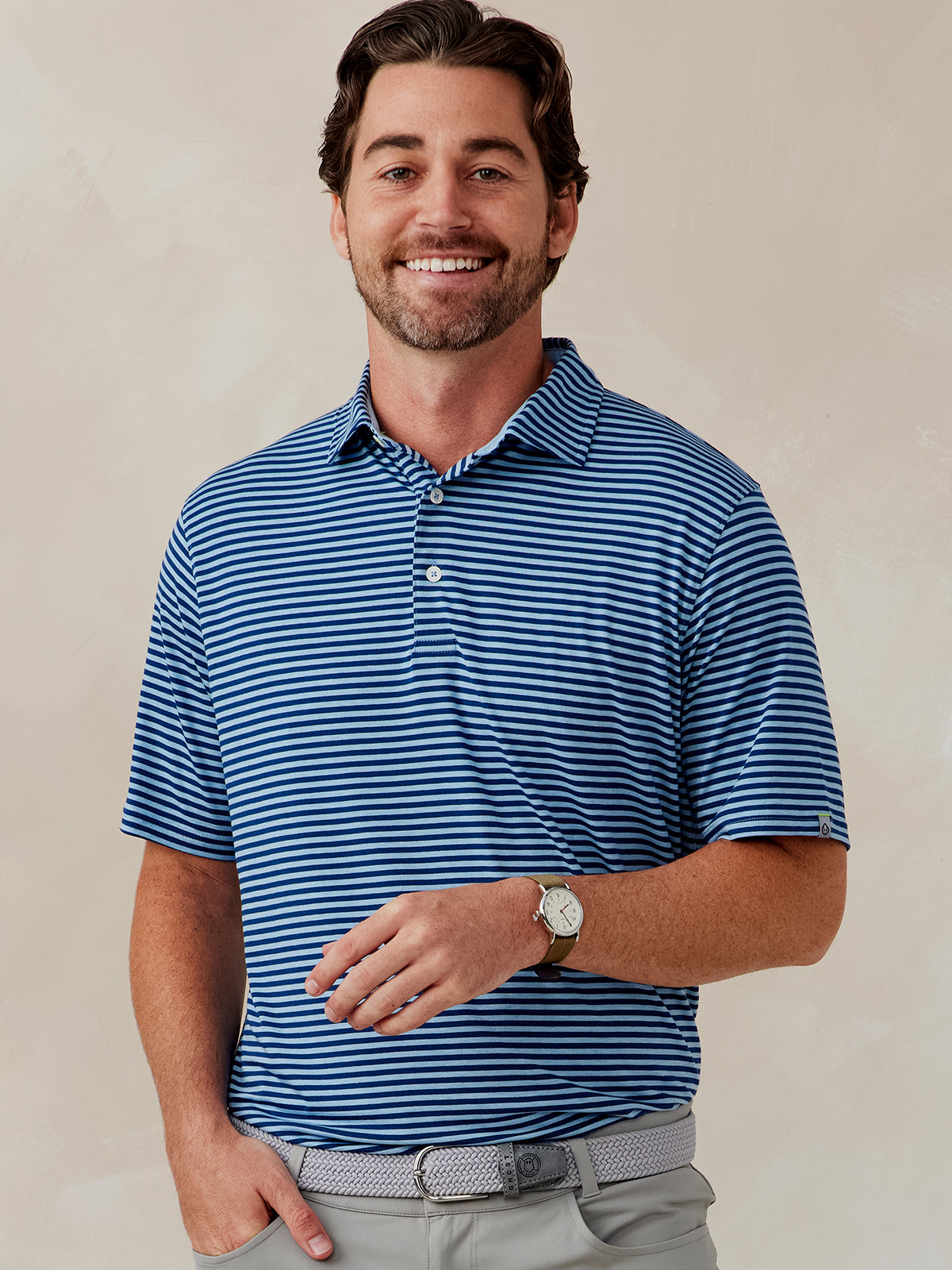 tasc Performance Cloud Polo - Air Stripe