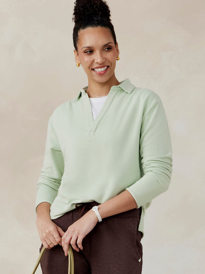 tasc Performance French Terry Polo Sweatshirt