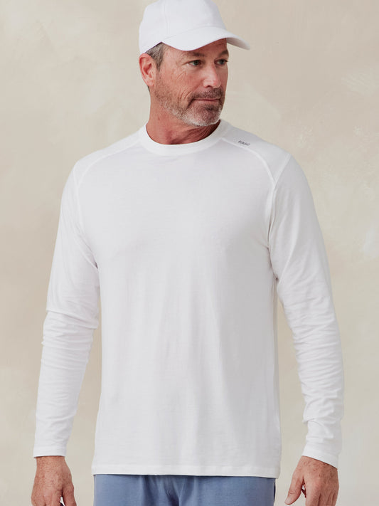 tasc Performance Carrollton Long Sleeve T-Shirt - White