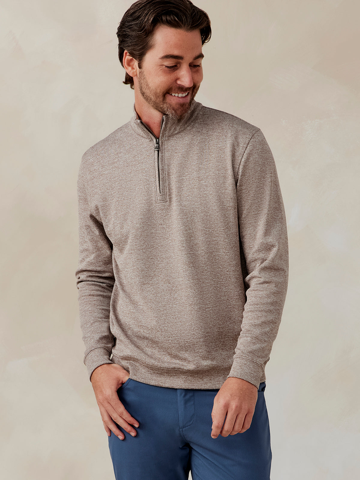 tasc Performance Crest Jacquard Quarter Zip