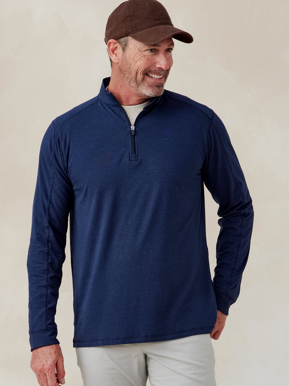 tasc Performance Carrollton Lightweight Quarter Zip - Classic Navy