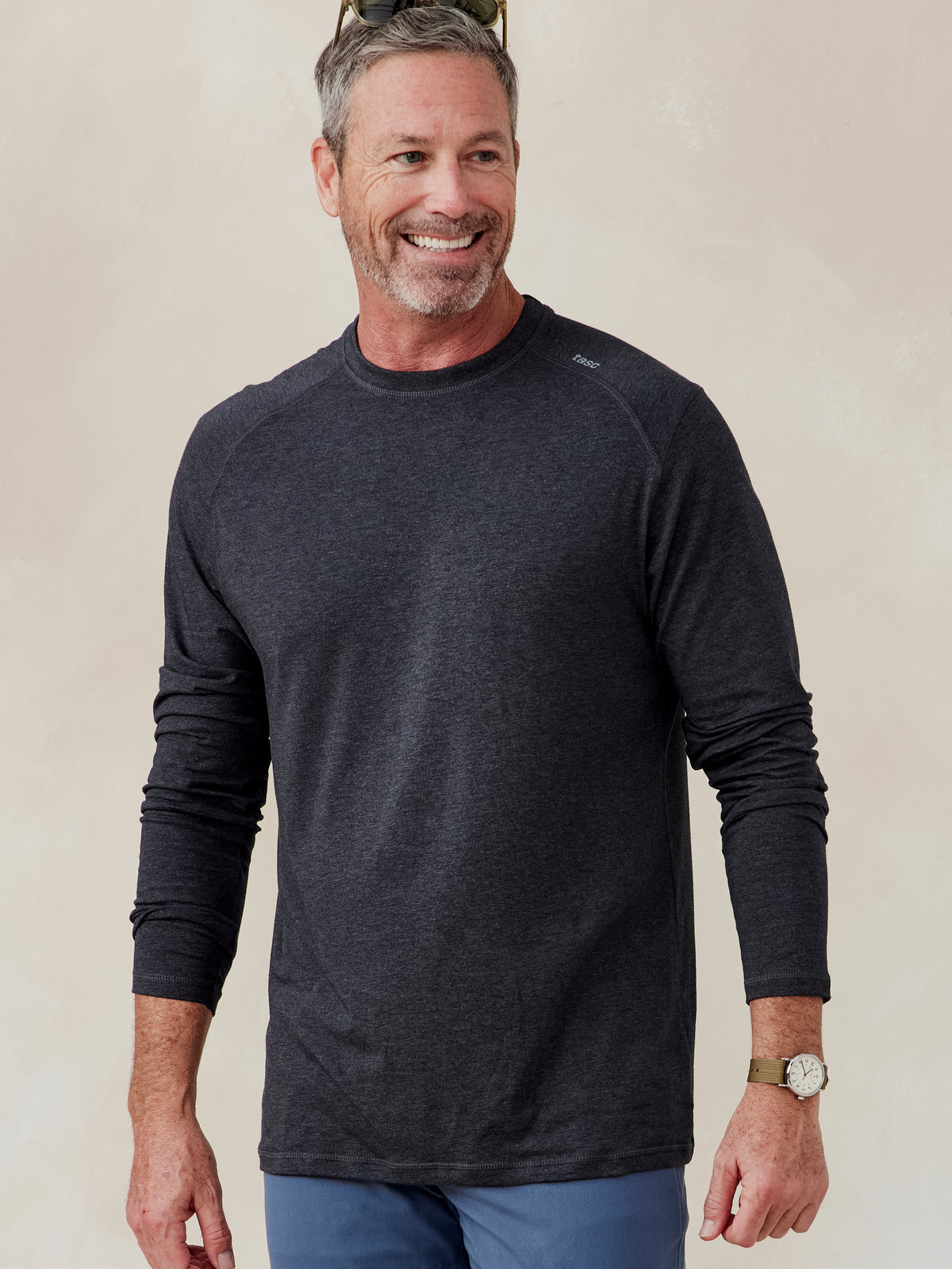 tasc Performance Carrollton Long Sleeve T-Shirt - Iron Heather