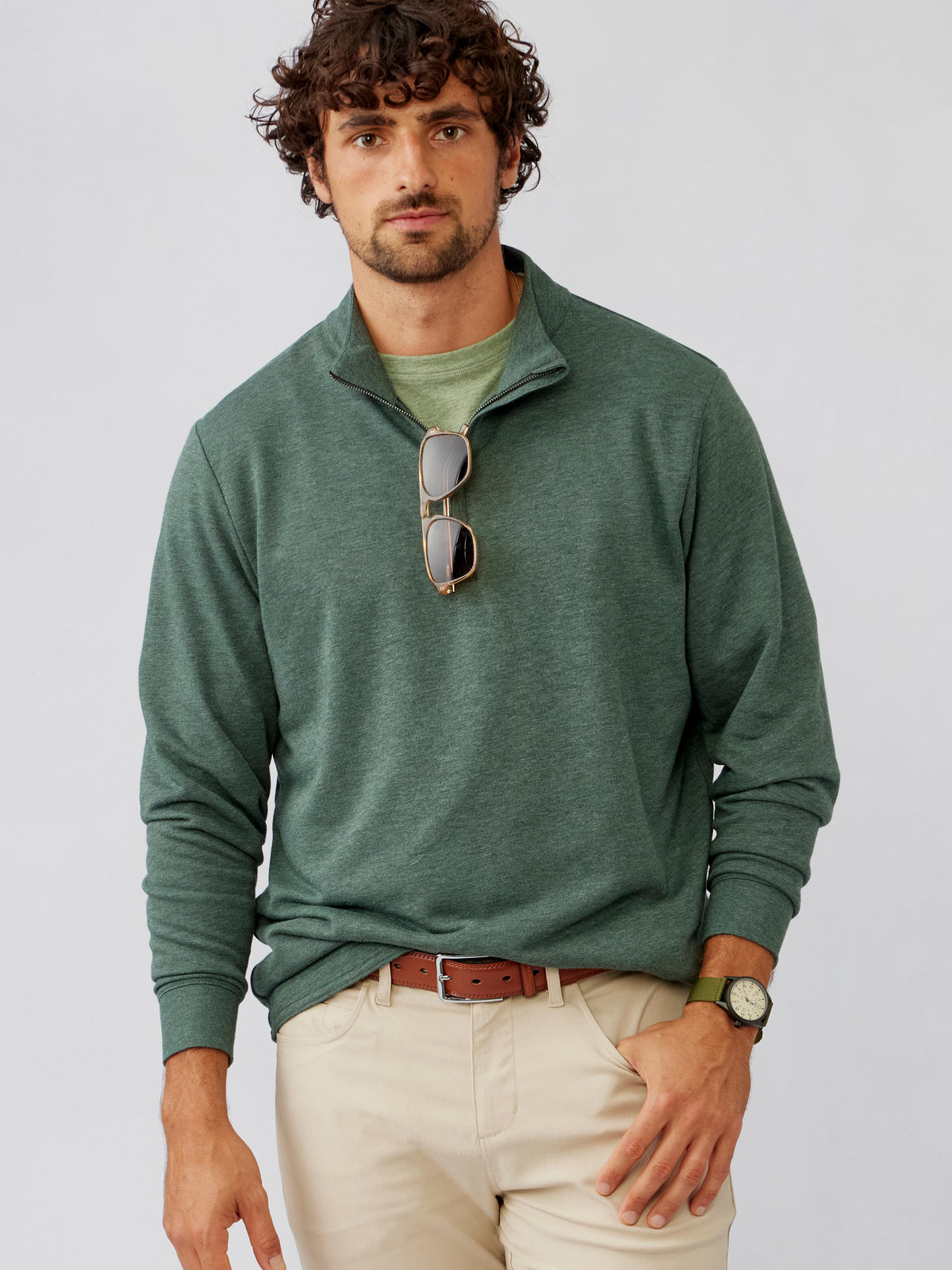 tasc Performance Stadium French Terry Quarter Zip