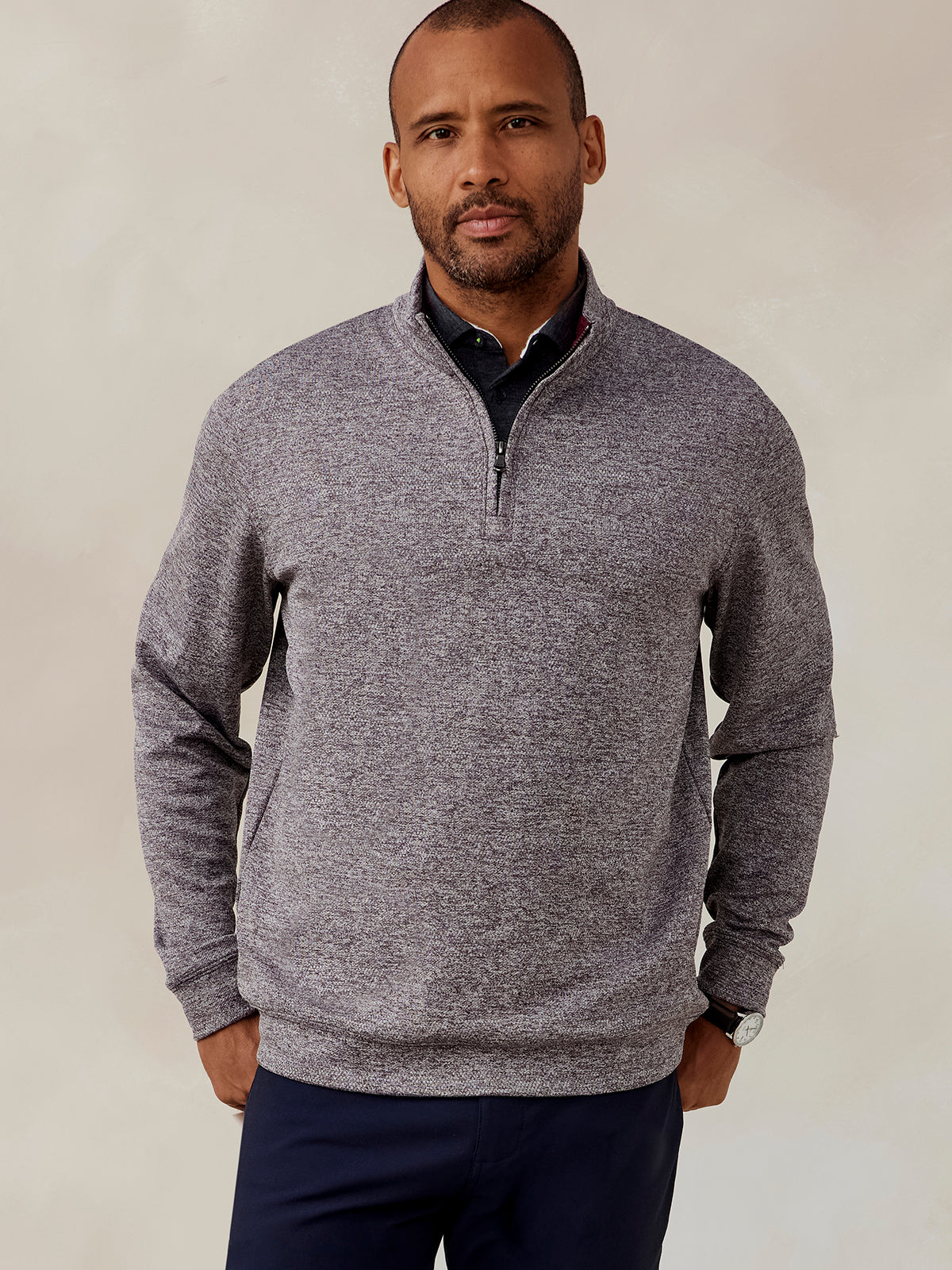 tasc Performance Crest Jacquard Quarter Zip