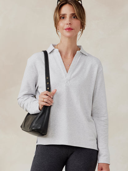 tasc Performance French Terry Polo Sweatshirt