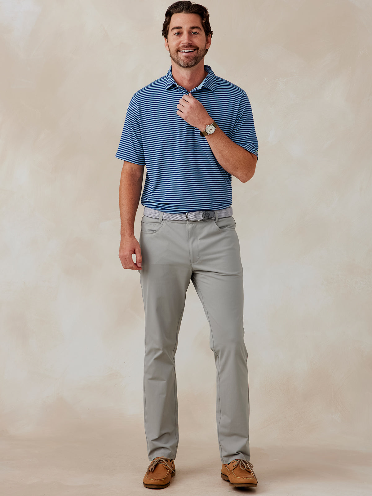 tasc Performance Cloud Polo - Air Stripe