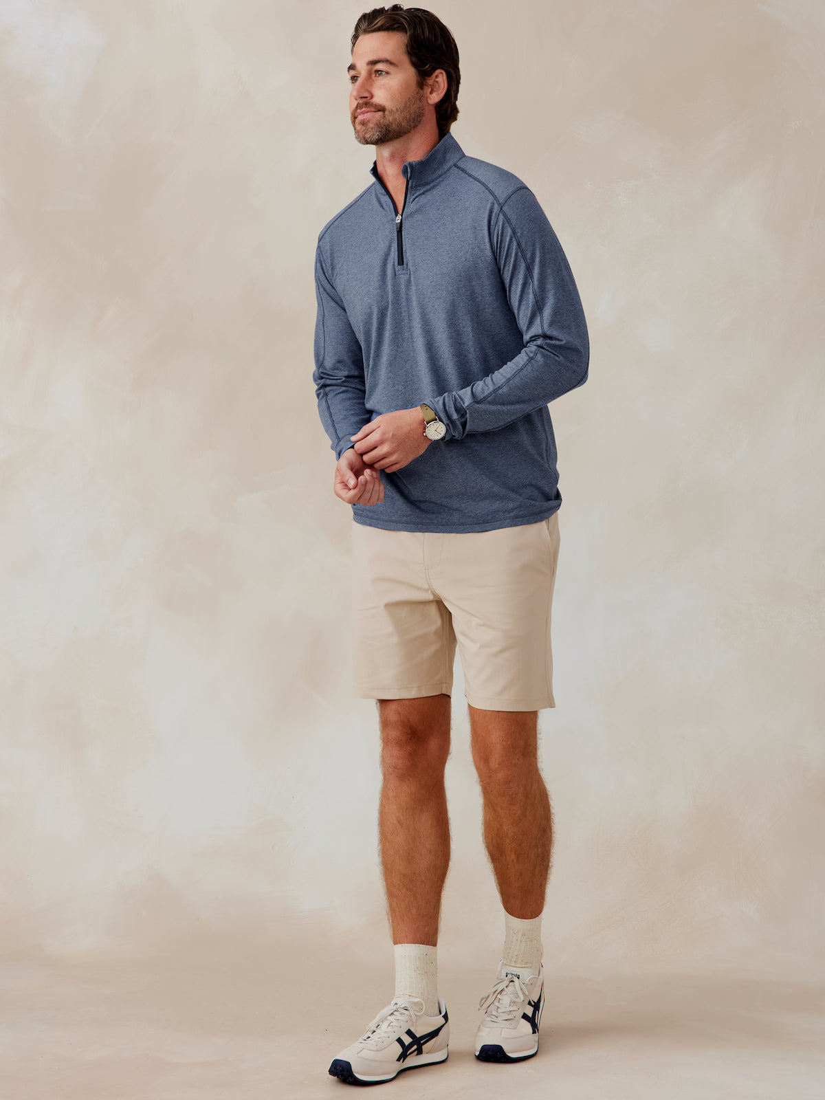 tasc Performance Carrollton Lightweight Quarter Zip - Jaspe