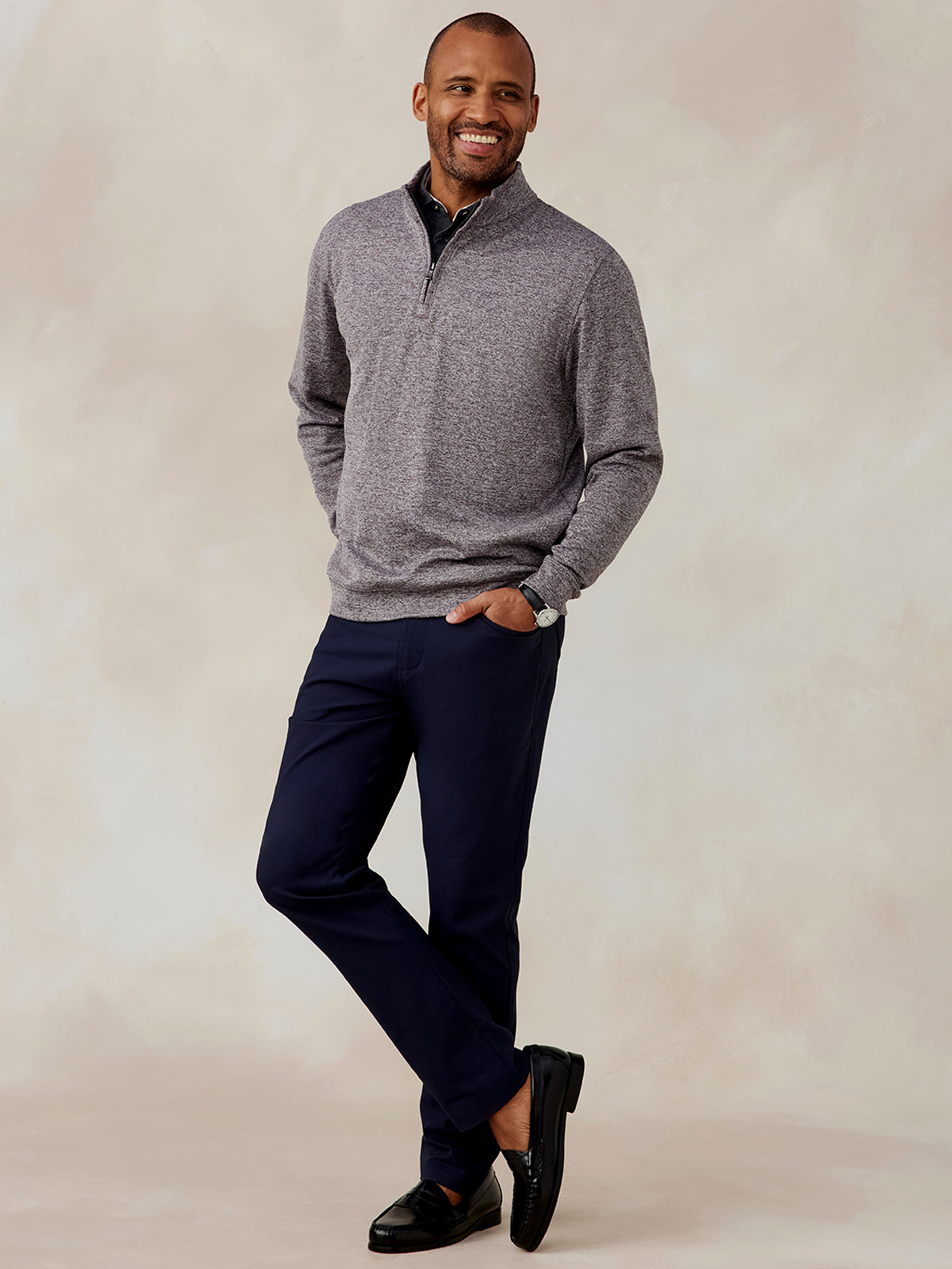 tasc Performance Crest Jacquard Quarter Zip