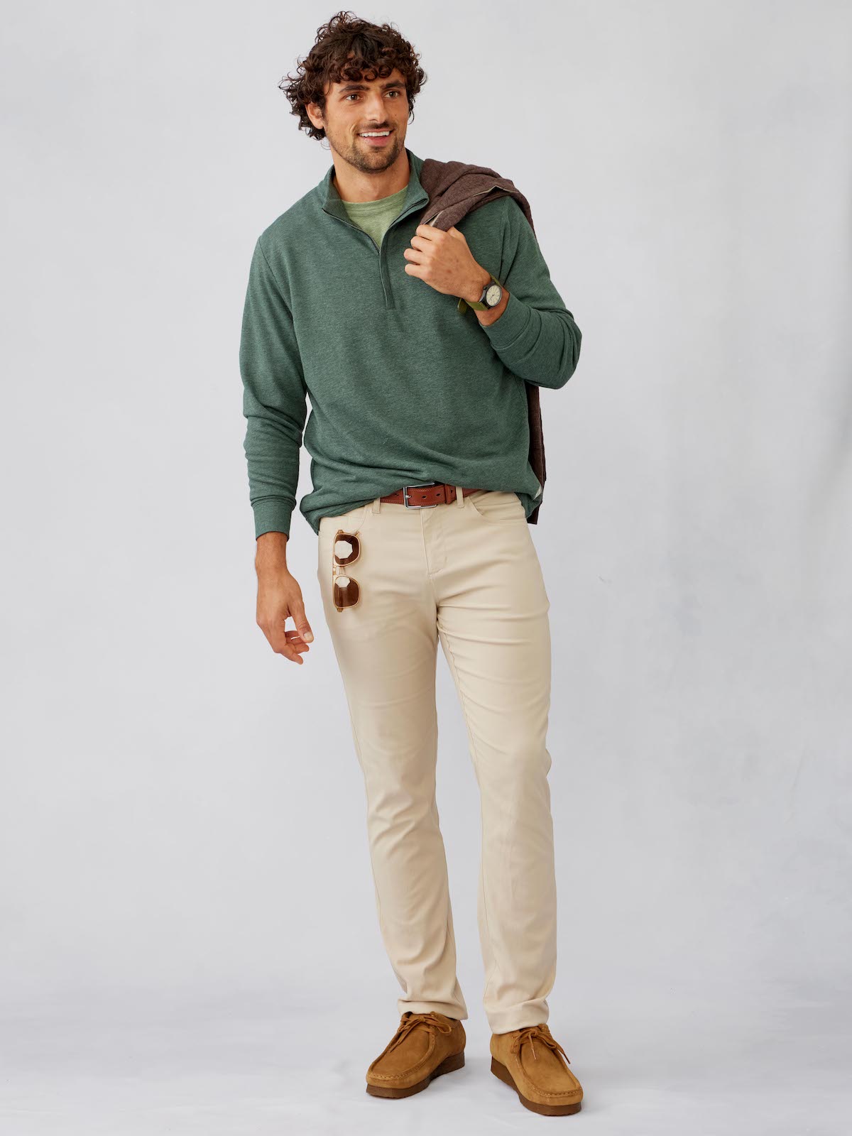 tasc Performance Stadium French Terry Quarter Zip