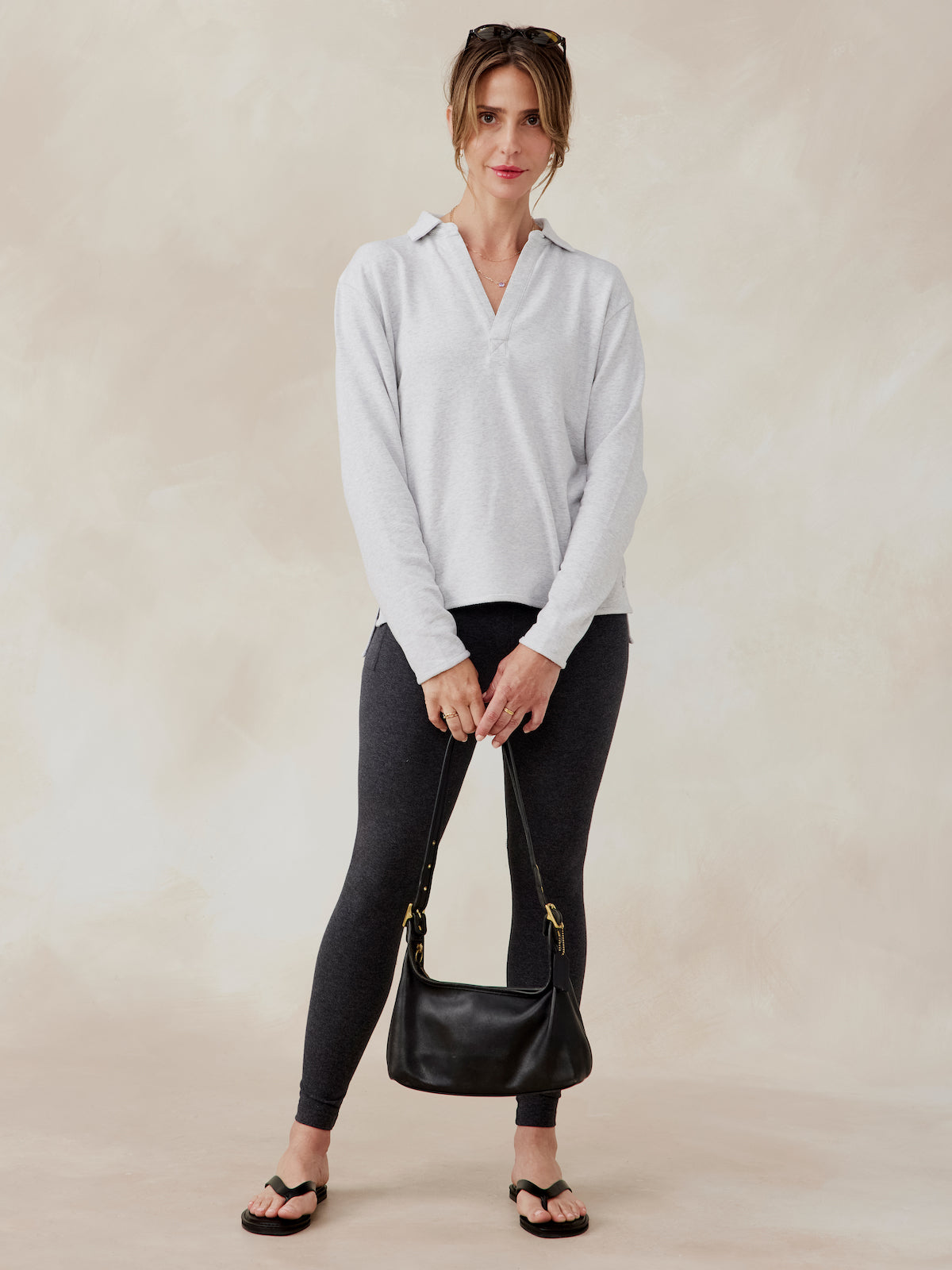 tasc Performance French Terry Polo Sweatshirt