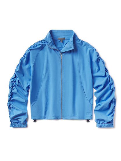 tasc Performance Jet Set Ruched Windbreaker - Blue Topaz